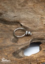 Bild von Ring „Balance-Steine“ Sterling-Silber