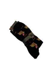 Picture of Socken - Socks 4 Fun - More Fun In Life!!! - Schwarz mit Hasen und Karottenmotiv