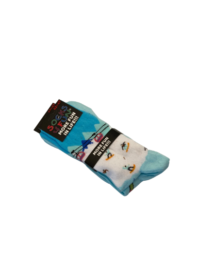 Picture of Socken - Socks 4 Fun - More Fun In Life!!! - mit Snowboard und Skifahrermotiv