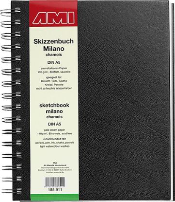 Bild von Skizzenbuch Milano A5 chamois 80 Blatt