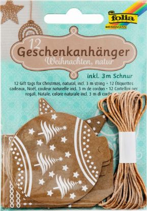 Picture of Geschenkanhänger Weihnachten, natur