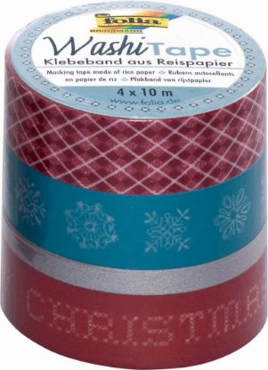 Bild von Washi-Tape 4er-Set Weihnachten retro