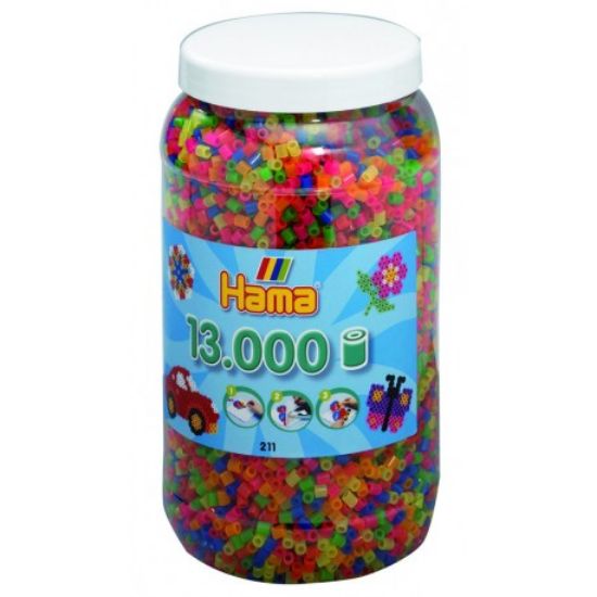 Bild von Hama Bügelperlen Dose Transparent 13000 Stück