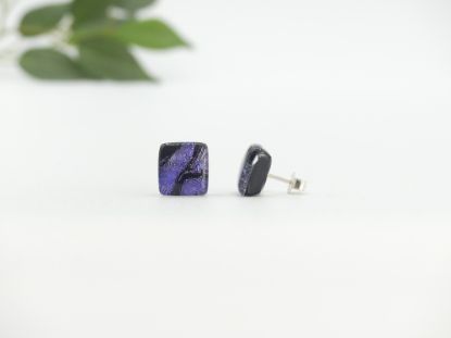 Picture of Ohrstecker - Kollektion "Mosaik" - violett