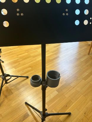 Zeige Details für Getränkehalter Notenständer Bild von Getränkehalter Notenständer