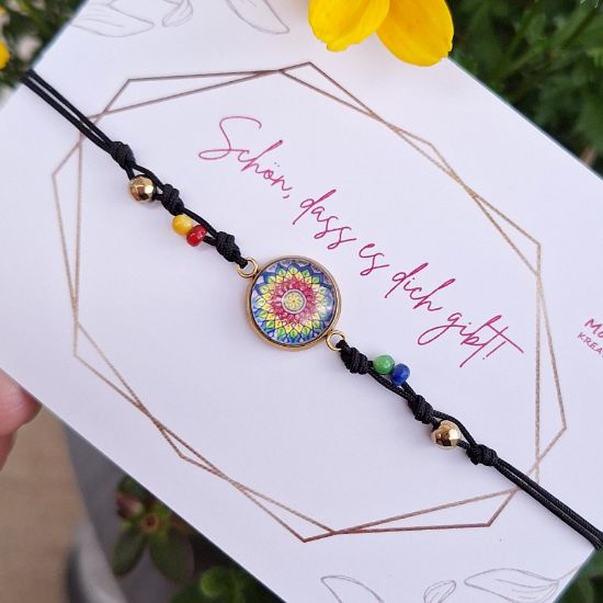 Bild von GlaubAnDich - Armband aus Edelstahl mit bunten Perlen