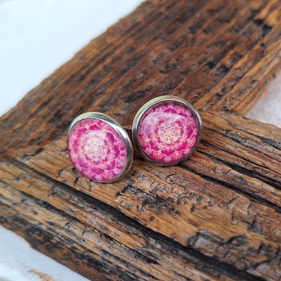 Picture of Mandala der Dankbarkeit - Ohrstecker aus Edelstahl