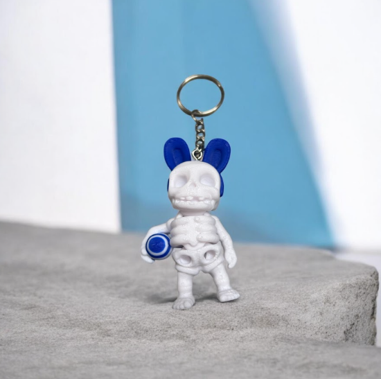 Bild von Skeletti Bunny mit Ei